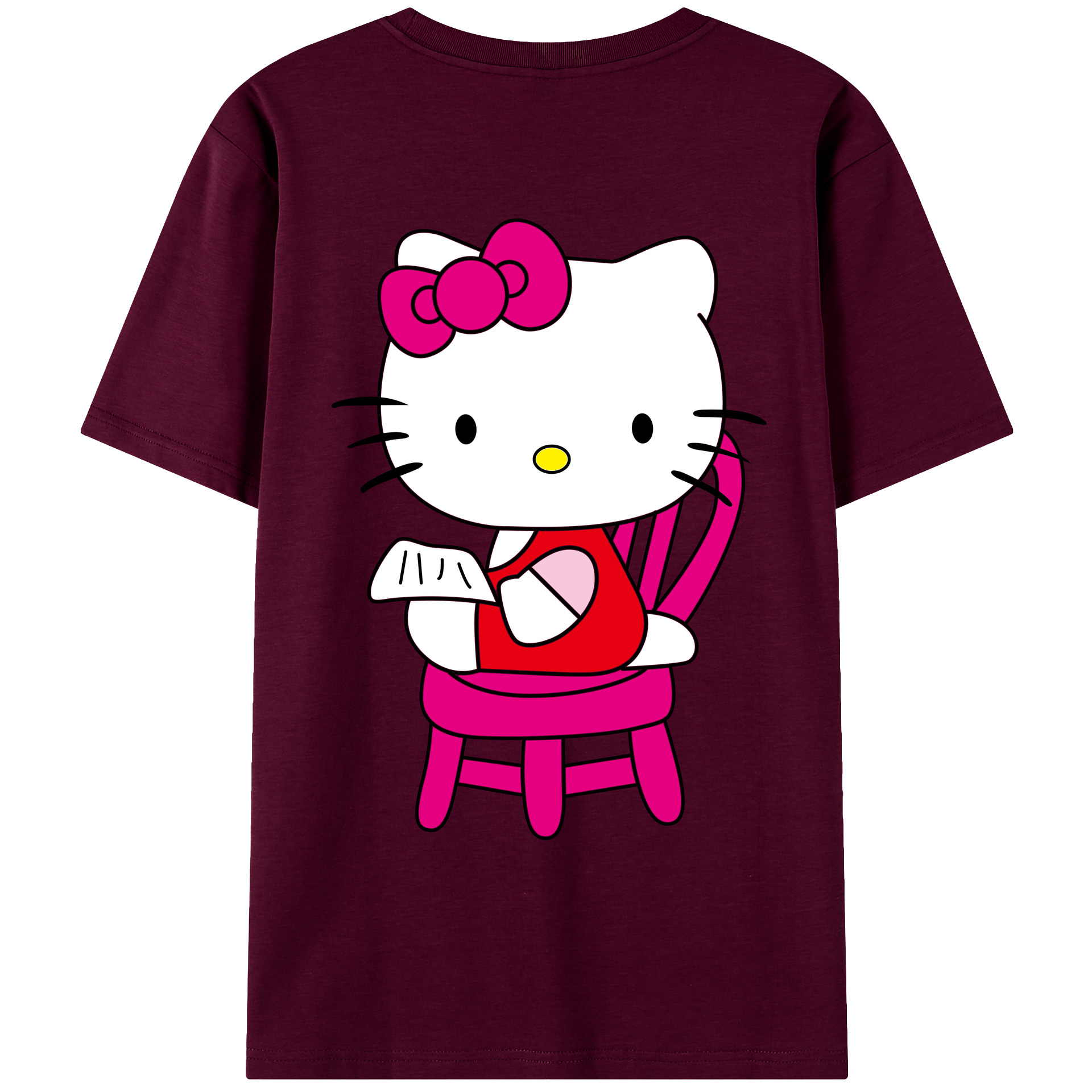 （画像用） Hello Kitty ハローキティ レディース半袖Tシャツ(バックプリント)